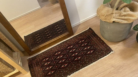 帰るたびにラグを見て気持ちが上がっています