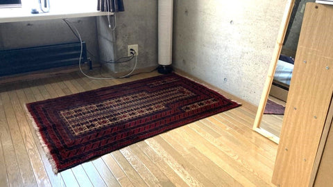 I suddenly wanted to lay a rug. 