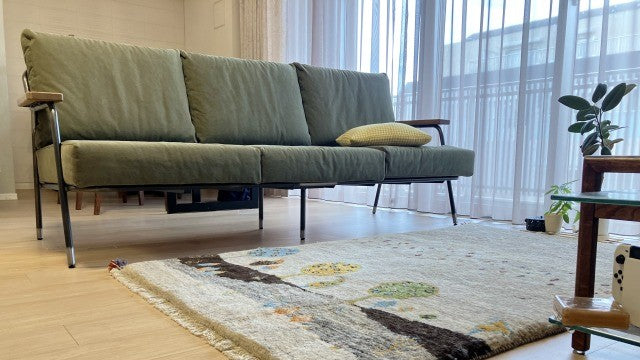 足に伝わる感触が心地よくむやみに足踏みをしている