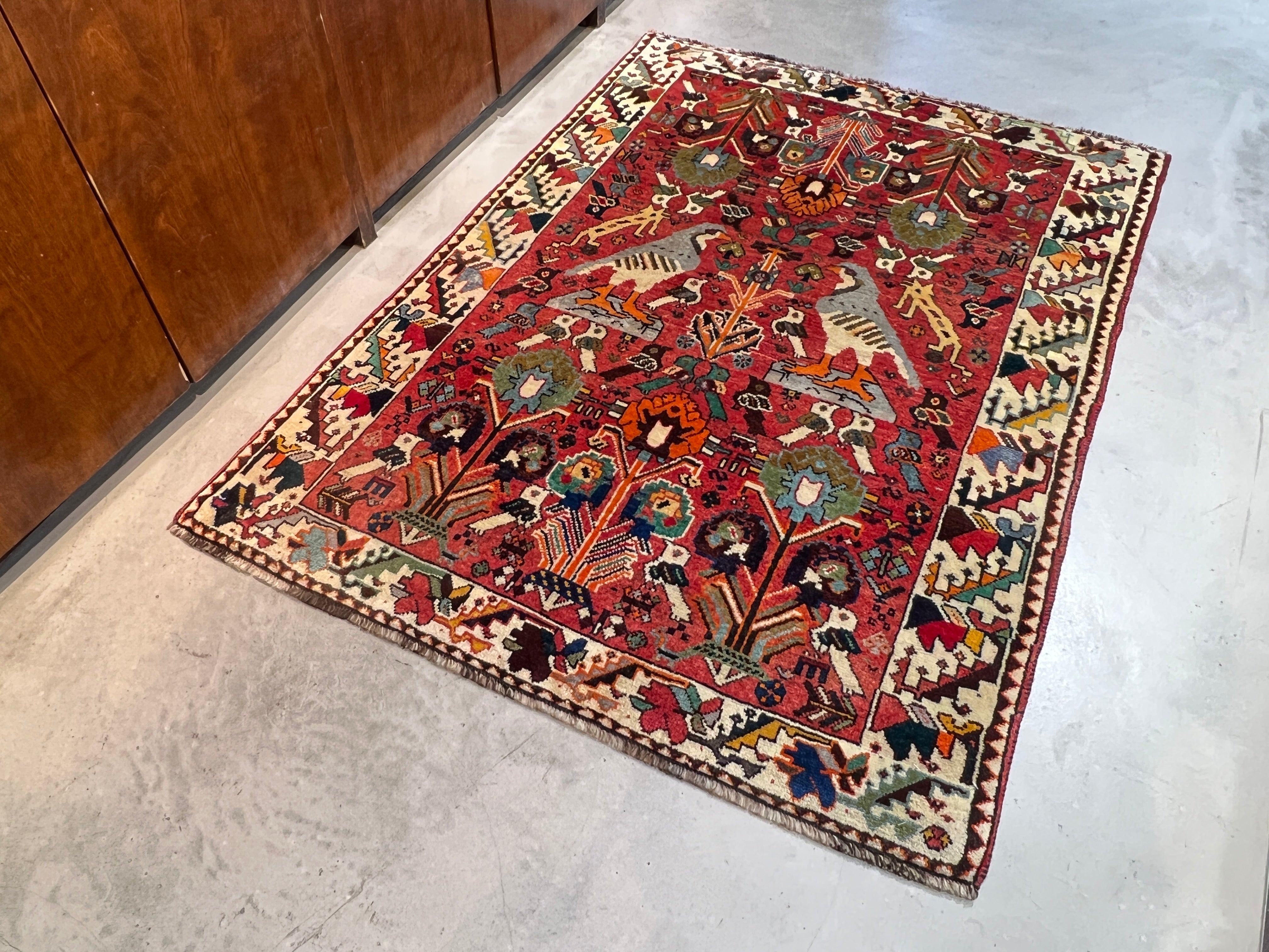 中目黒 Layout ヴィンテージ トライバル ラグ 133cm×120cm Layout online